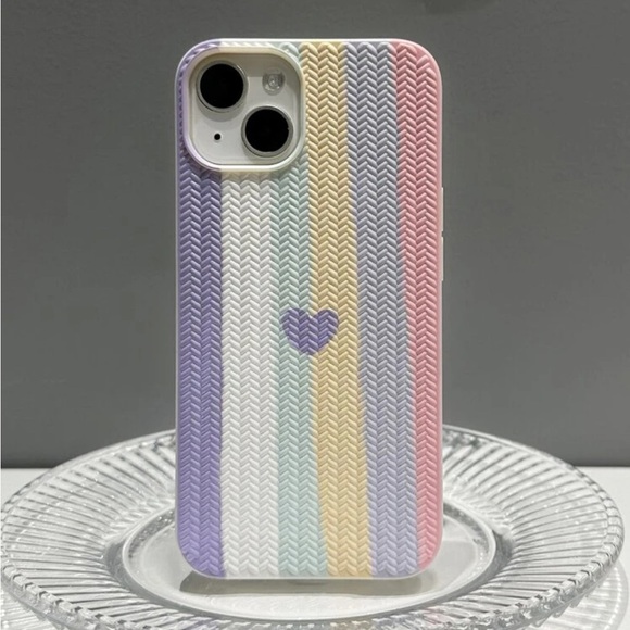 ⚠️Clearance🫧iPhone 13/Pro/Pro Max Cute Multicolor Heart Pattern Phone Case - Picture 2 of 3